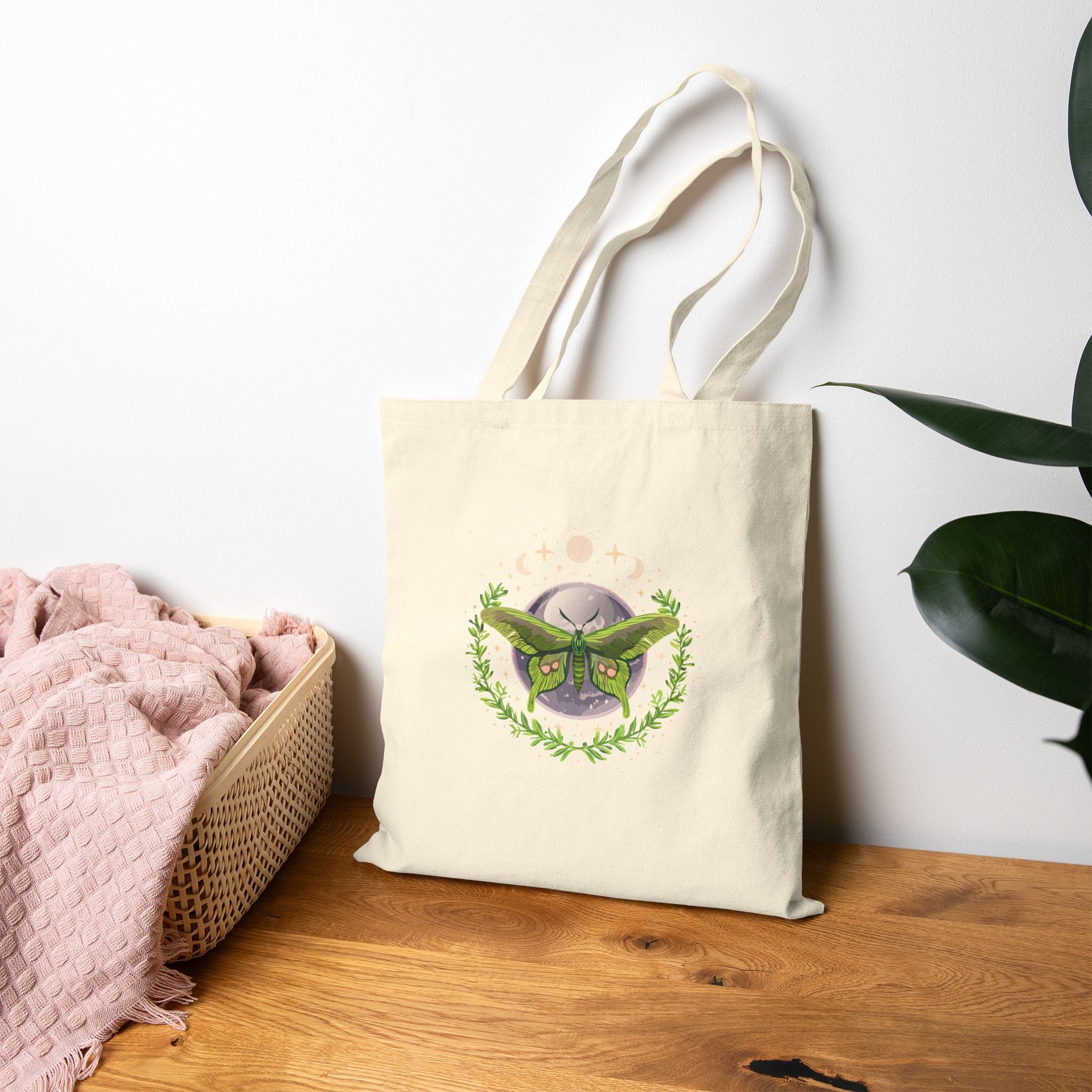 Enchanted Moth - Cotton Canvas Bag