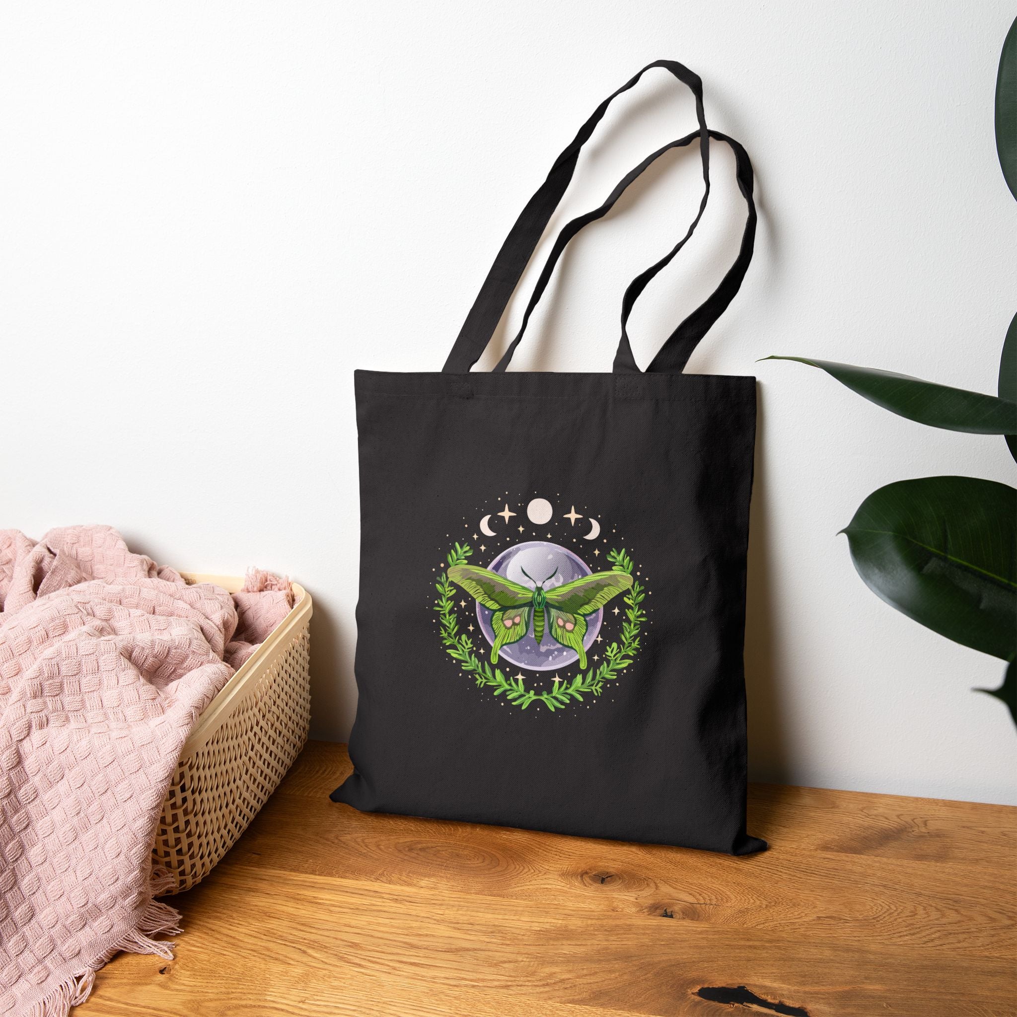 Enchanted Moth - Cotton Canvas Bag